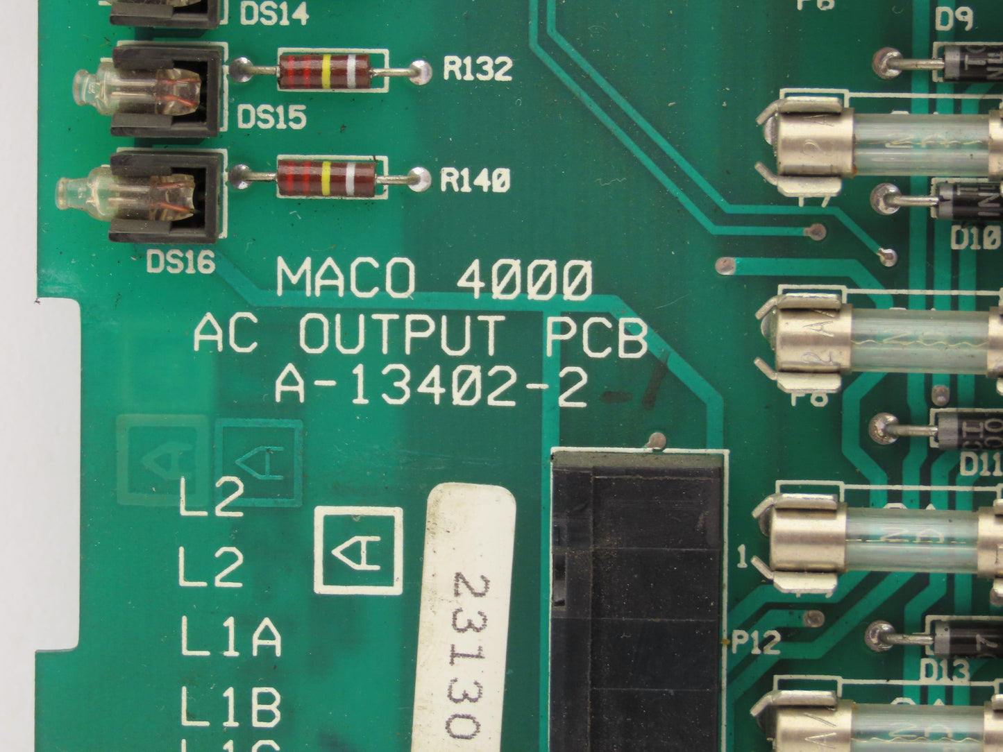 Barber Coleman A-13402-2 Maco 4000 AC Output Circuit Board PCB