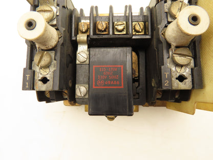 Allen Bradley 709-TOD103 Motor Starter Contactor 115-120 Coil 110V 2HP Max