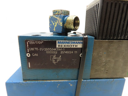 Rexroth DBETE-51/250G24K31M-1 Proportional Pressure Relief Servo Valve