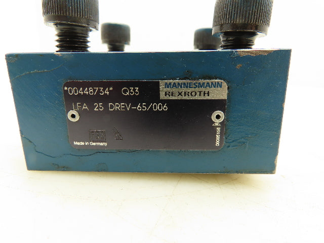 Rexroth LFA 25 DREV-65/006 Cartridge Valve Control Cover