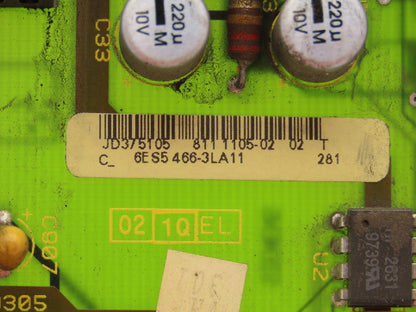 Siemens 6ES5 466-3LA11 Simatic 8-Point PLC Analog Input Slot Card Module