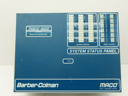 Barber Colman 40BB-411BC Maco 4000 Injection Control Card Chassis PLC Slot Rack