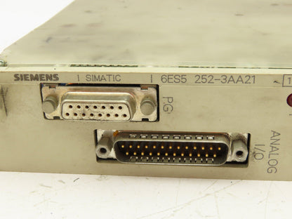 Siemens 6ES5 252-3AA21 Simatic Analog I/O Closed Loop Control Module