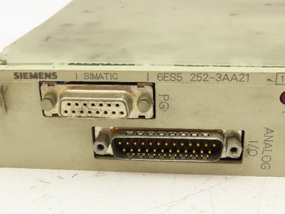 Siemens 6ES5 252-3AA21 Simatic Analog I/O Closed Loop Control Module
