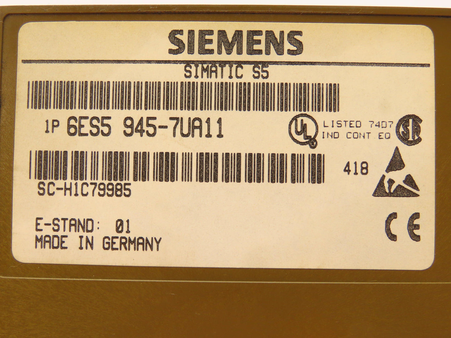 Siemens 6ES5 816-5AA01 PLC CPU Slot Card Controller Module