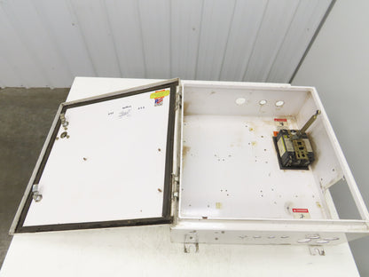 Hoffman A242408LP Electrical Enclosure Control Panel 24x24x8" Disconnect 100A