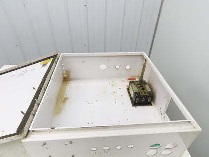 Hoffman A242408LP Electrical Enclosure Control Panel 24x24x8" Disconnect 100A