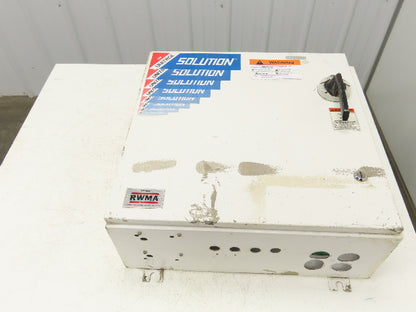 Hoffman A242408LP Electrical Enclosure Control Panel 24x24x8" Disconnect 100A