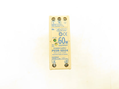 Idec PS5R-SD24
PS5R-SD24 Power Supply 24VDC 2.5A 60W Class 2