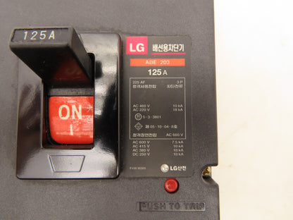 LG ABE 203 Circuit Breaker 600V 125A 18kA 3P