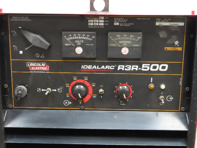 Lincoln 11344 IDEALARC R3R 500 AMP DC ARC Stick Welder Power Souce 3PH Tested
