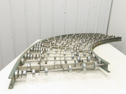 Hytrol 24"x 90 Deg Skatewheel Conveyor Section 22"BF Steel Gravity Roller