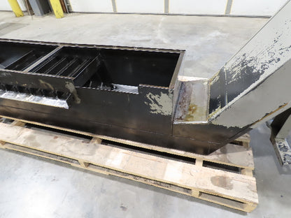Enomoto Hinge Belt CNC Chip Conveyor 15"x 62" Infeed 30" Discharge 220V 3PH