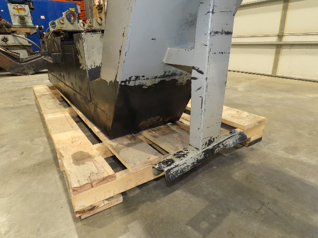 Enomoto Hinge Belt CNC Chip Conveyor 15"x 62" Infeed 30" Discharge 220V 3PH