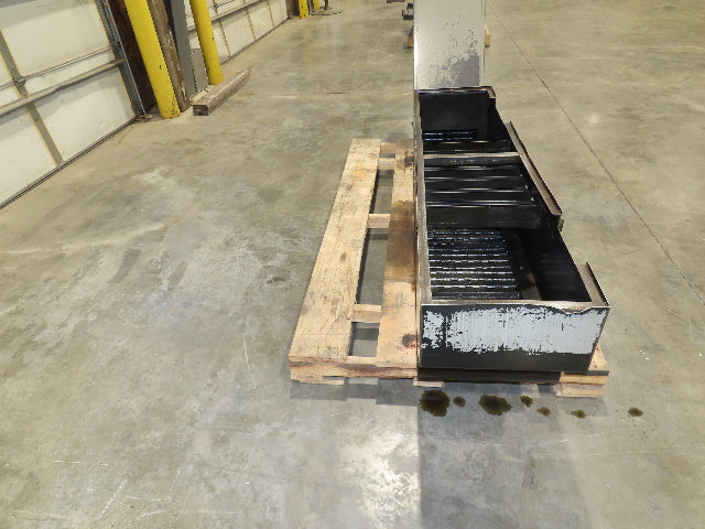 Enomoto Hinge Belt CNC Chip Conveyor 15"x 62" Infeed 30" Discharge 220V 3PH