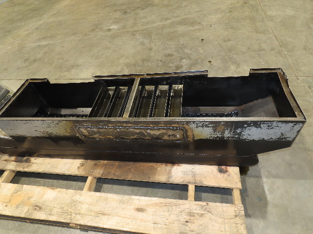 Enomoto Hinge Belt CNC Chip Conveyor 15"x 62" Infeed 30" Discharge 220V 3PH