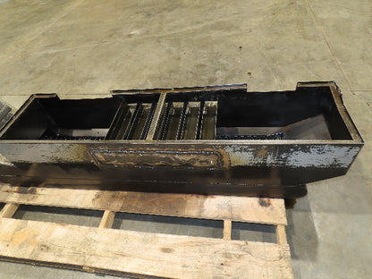 Enomoto Hinge Belt CNC Chip Conveyor 15"x 62" Infeed 30" Discharge 220V 3PH