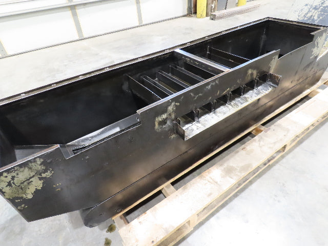 Enomoto Hinge Belt CNC Chip Conveyor 15"x 62" Infeed 30" Discharge 220V 3PH