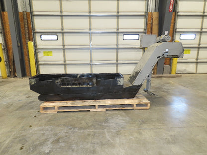 Enomoto Hinge Belt CNC Chip Conveyor 15"x 62" Infeed 30" Discharge 220V 3PH