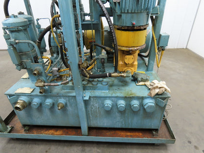 Hydraulic Power Unit Parker Pumps 1000PSI 10/7 GPM 100 Gal Tank