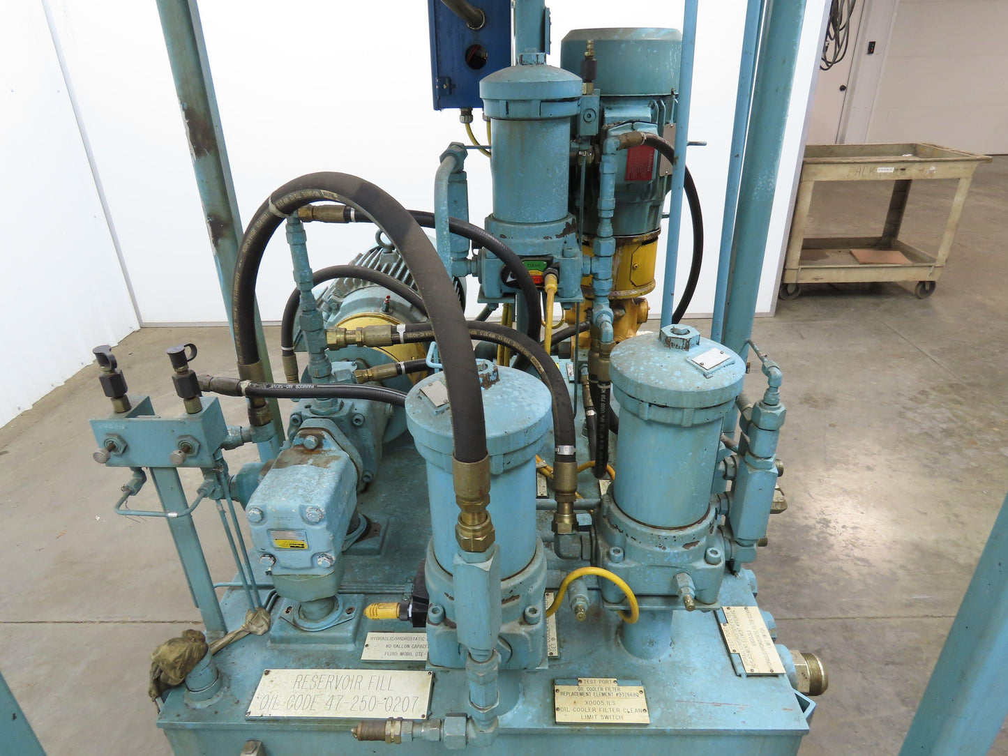 Hydraulic Power Unit Parker Pumps 1000PSI 10/7 GPM 100 Gal Tank
