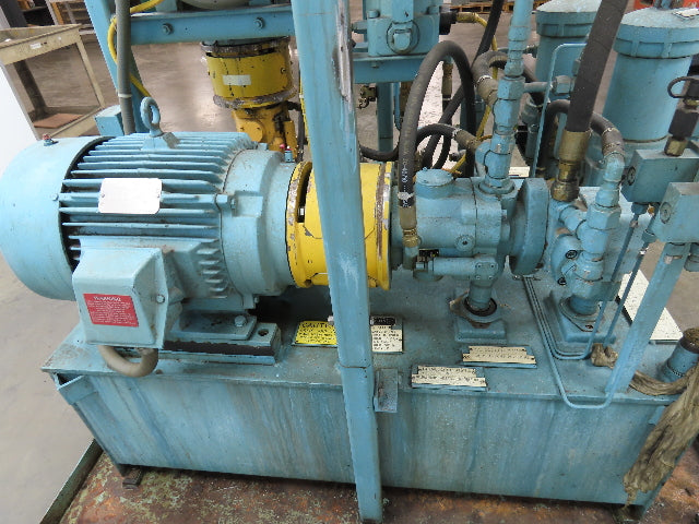 Hydraulic Power Unit Parker Pumps 1000PSI 10/7 GPM 100 Gal Tank