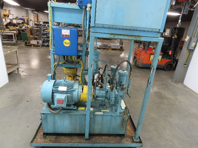 Hydraulic Power Unit Parker Pumps 1000PSI 10/7 GPM 100 Gal Tank