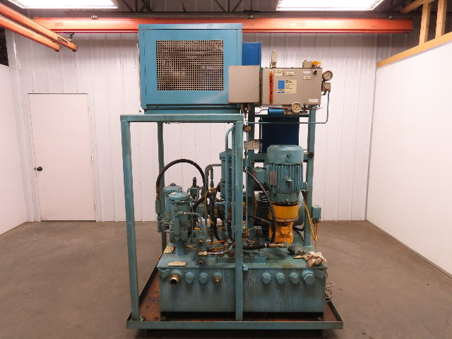 Hydraulic Power Unit Parker Pumps 1000PSI 10/7 GPM 100 Gal Tank