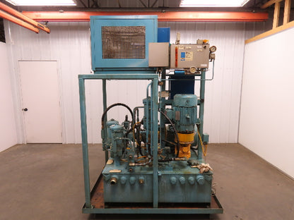 Hydraulic Power Unit Parker Pumps 1000PSI 10/7 GPM 100 Gal Tank