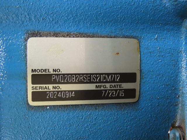 Vickers PVQ20B2RSE1S21CM712 Hydraulic Power Unit 65 Gallon 10GPM 3GPM 230/460V