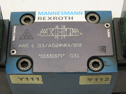 Rexroth 4WEH22 J74/ 4WE6 J53/AG24NK4/B08 Directional Control Solenoid Valve 24V