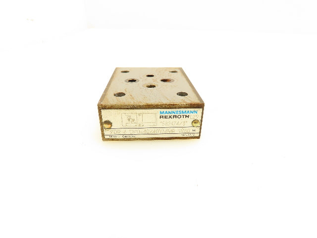 Rexroth ZDR 6 DP0-40/40YMMR W80 Hydraulic Reducing Sandwich Valve Sz 6