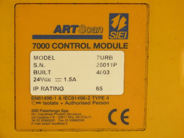 SIEI ARTScan 7URB PLC 7000 Control Module 24VDC 1.5A
