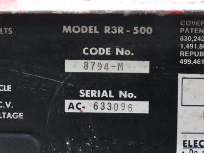 Lincoln 8794-M IDEALARC R3R 500 Amp DC Arc Stick Welder Power Source 3 PH Tested