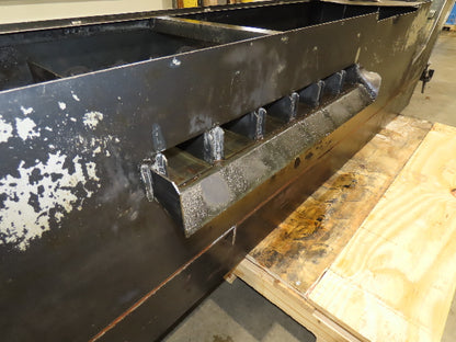 Enomoto Hinge Belt CNC Chip Conveyor 16"x 62" Infeed 36-42" Discharge 220V 3PH
