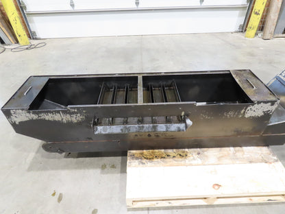 Enomoto Hinge Belt CNC Chip Conveyor 16"x 62" Infeed 36-42" Discharge 220V 3PH