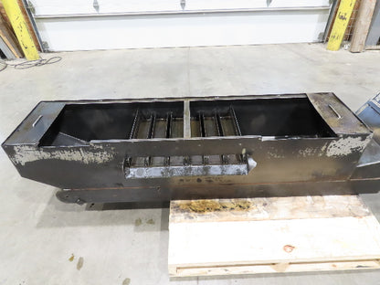 Enomoto Hinge Belt CNC Chip Conveyor 16"x 62" Infeed 36-42" Discharge 220V 3PH