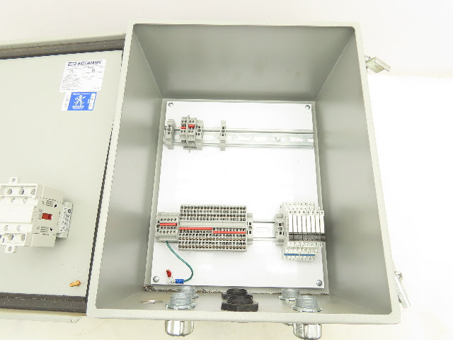 Wiegmann B141208CH Electrical Enclosure 14x12x8" Wall Mount Control Panel Extras
