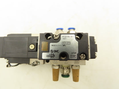 SMC VFS2100-5FZ-02T Solenoid Valve 5/2 Spool 24VDC Base Unit 3/8" NPT Ports