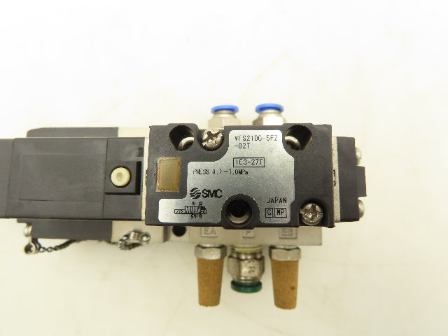 SMC VFS2100-5FZ-02T Solenoid Valve 5/2 Spool 24VDC Base Unit 3/8" NPT Ports