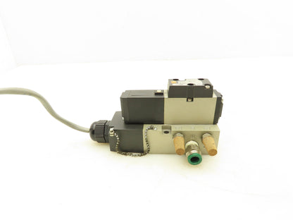 SMC VFS2100-5FZ-02T Solenoid Valve 5/2 Spool 24VDC Base Unit 3/8" NPT Ports
