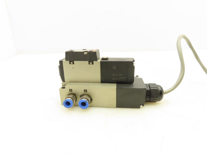 SMC VFS2100-5FZ-02T Solenoid Valve 5/2 Spool 24VDC Base Unit 3/8" NPT Ports