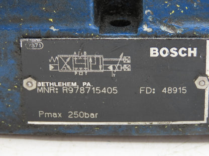 Bosch Rexroth R978715405 Proportional Directional Servo Valve 0811404614 4WRLE16