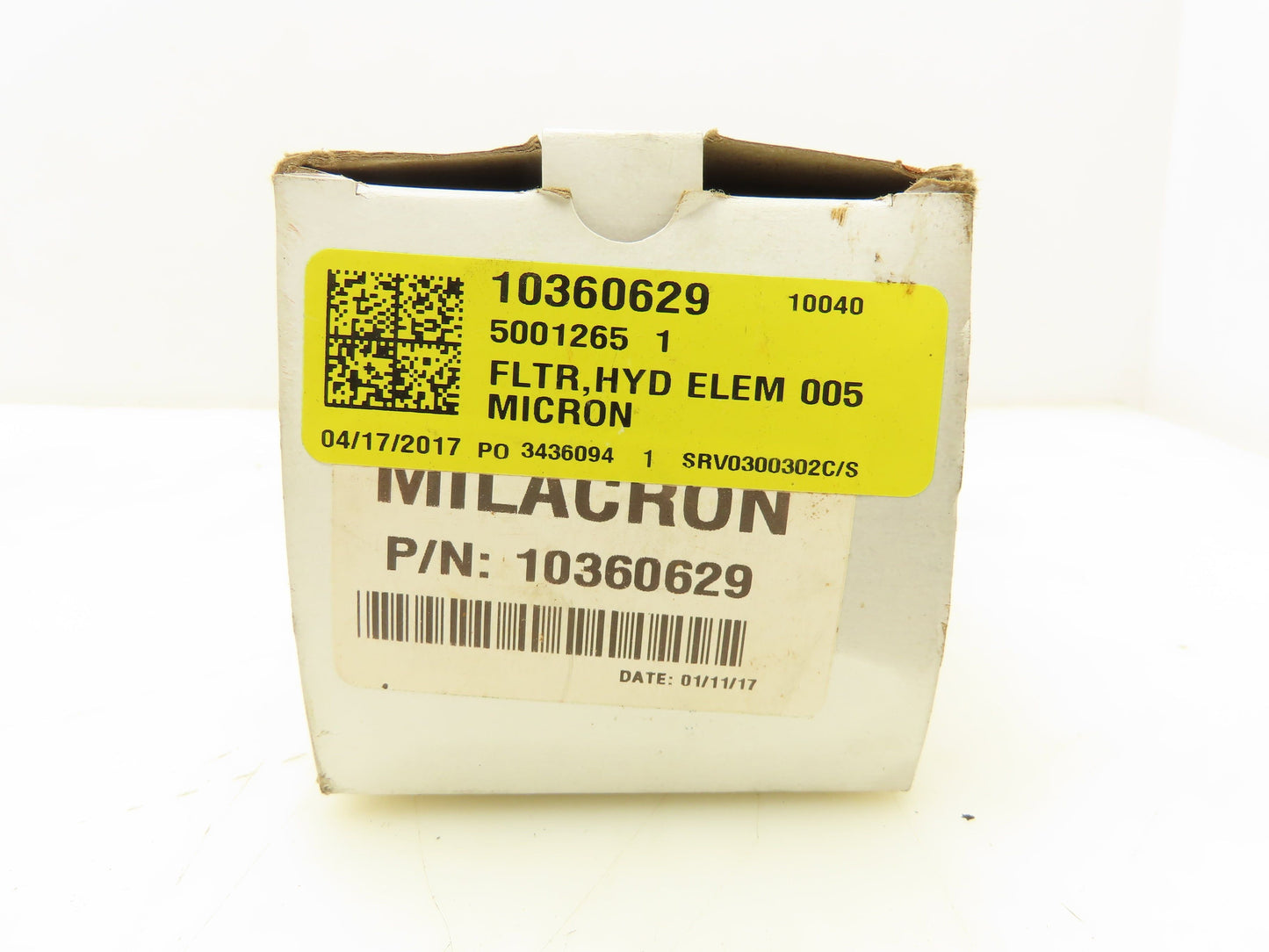 Milacron 10360629 Hydraulic Oil Filter Element 5 Micron 2066746