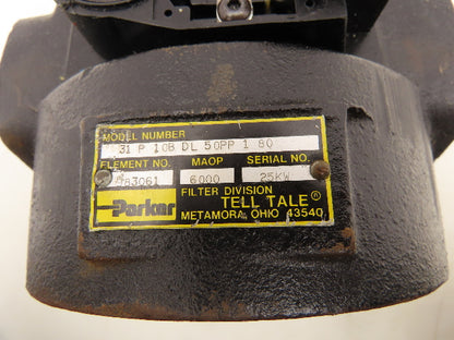 Parker 31P10BDL50PP180 Hydraulic Oil Filter Tell Tale Base High Pressure