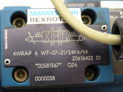 Rexroth 4WRKE 25 W3-500-21H/6A24K9/D3M Proportional Directional Servo Valve 24V
