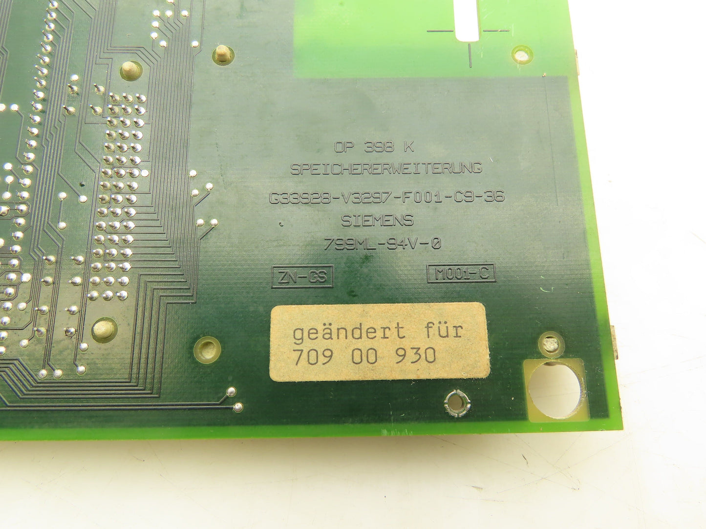 Siemens G33928-V3297-F004-C9-36 OP398 Injection Molding Machine Control Board