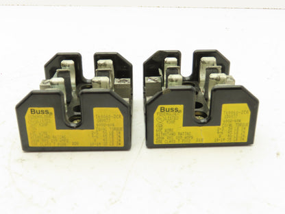 Bussmann T60060-2CR Fuse Block Holder 600V 60A 2 Pole Lot of 2