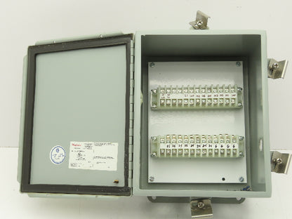 Hoffman A10086CHNF Electrical Enclosure Box 10x8x6" Terminal Blocks