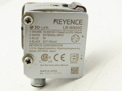 Keyence LR-W500C Full-Spectrum Photoelectric Sensor 30-500mm